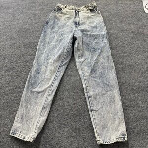 Bongo Jeans Womens Size28 Light Acid Wash High Waisted Tapered Mom Vintage Denim